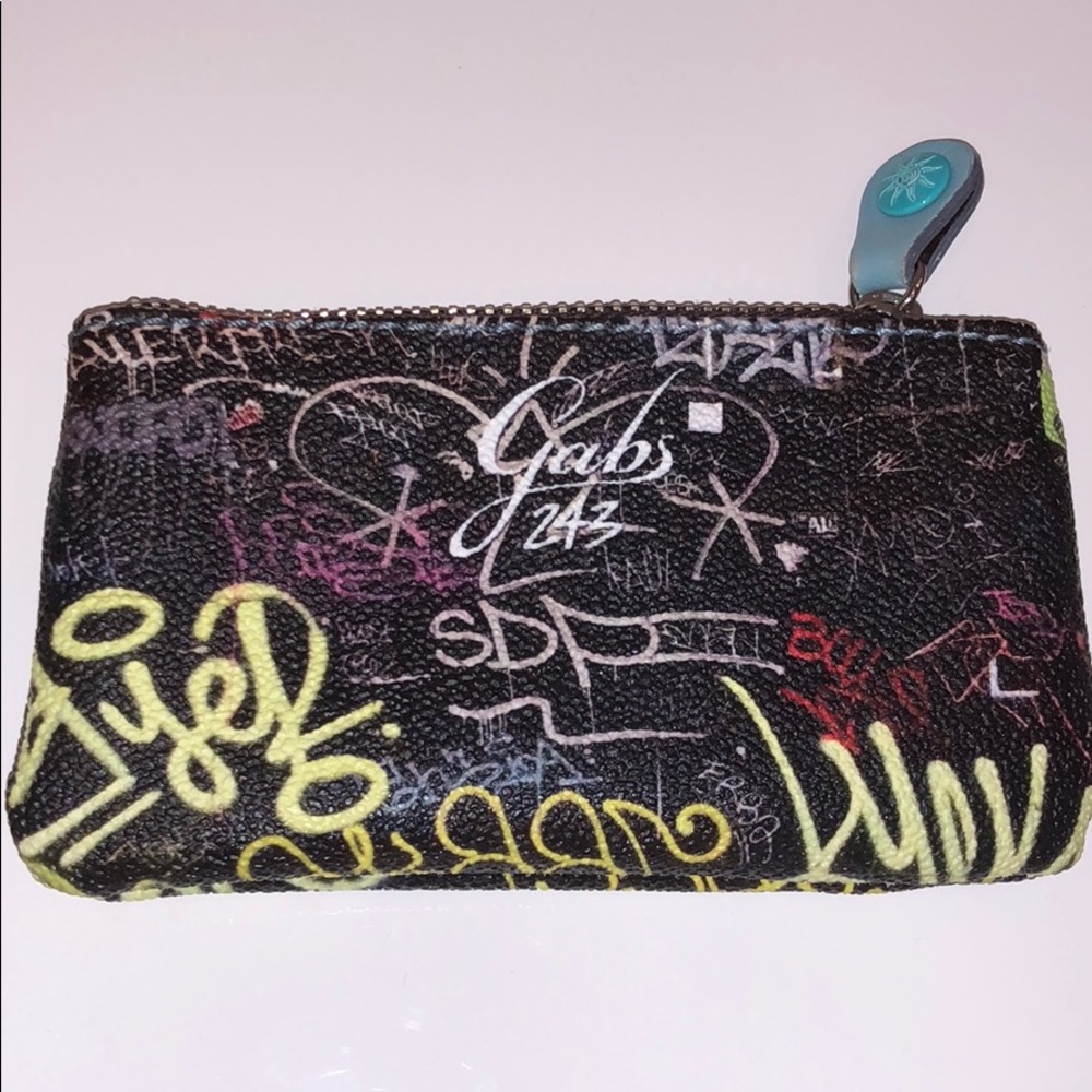 Wallet / keychain with graffiti art